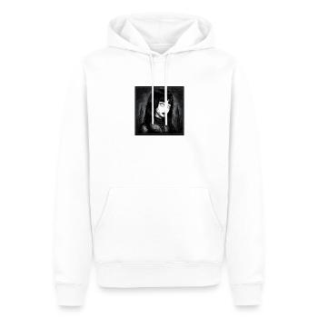 Goth in the fog - Men’s Premium Organic Hoodie - white - Front - Nico (187cm)