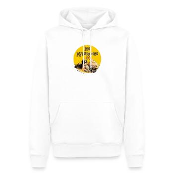 Egypt I love the pyramids - Men’s Premium Organic Hoodie - white - Front - Nico (187cm)