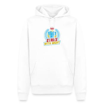 Strike With Might Gloves Boxing Gloves - Männer Premium Bio Hoodie - Weiß - Vorne - Nico (187cm)