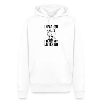 Schottische Faltohrkatze Scottish Fold Geschenk - Männer Premium Bio Hoodie - Weiß - Vorne - Nico (187cm)