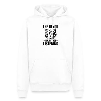 Cadeau Scottish Folding Fold Écossais - Sweat à capuche Premium bio Homme - blanc - Devant - Nico (187cm)