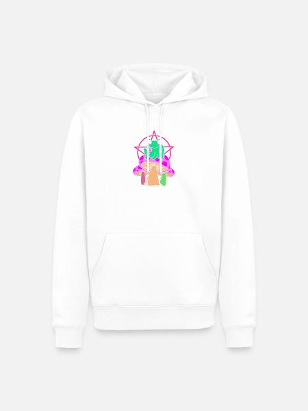 Pastell Gothic - Männer Premium Bio Hoodie - Weiß