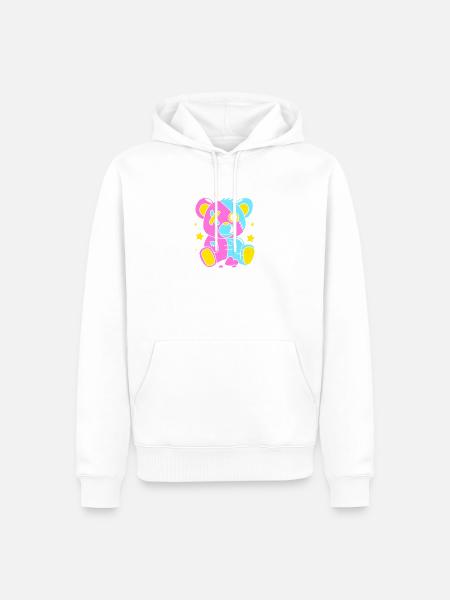Pastell Gothic - Männer Premium Bio Hoodie - Weiß