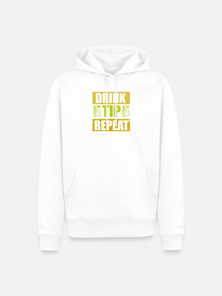 Kellner Barkeeper Ober Bar Bartender barchef - Männer Premium Bio Hoodie - Weiß