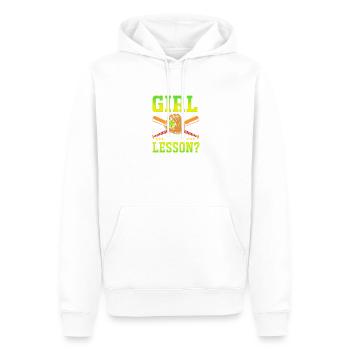 Softball Mama - Männer Premium Bio Hoodie - Weiß - Vorne - Nico (187cm)