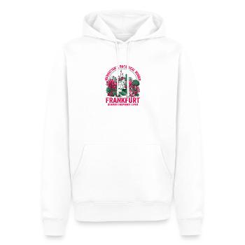 Merveille botanique du berger allemand de la ville de Francfort - Sweat à capuche Premium bio Homme - blanc - Devant - Nico (187cm)