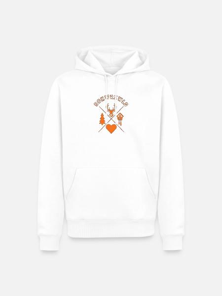 Schwarzwald Liebe - Männer Premium Bio Hoodie - Weiß
