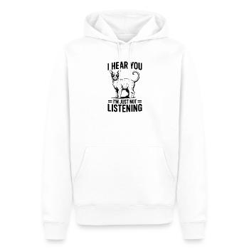 Devon Rex Spruch Katze Lustiges Devon Rex Geschenk - Männer Premium Bio Hoodie - Weiß - Vorne - Nico (187cm)