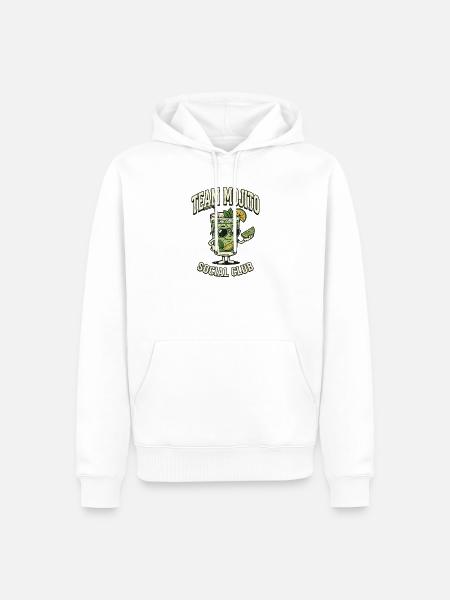 Hen Party Team Mojito Cocktail Bartender - Männer Premium Bio Hoodie - Weiß