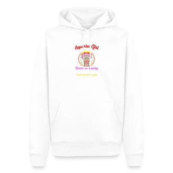 Sternzeichen Wassermann - Männer Premium Bio Hoodie - Weiß - Vorne - Nico (187cm)