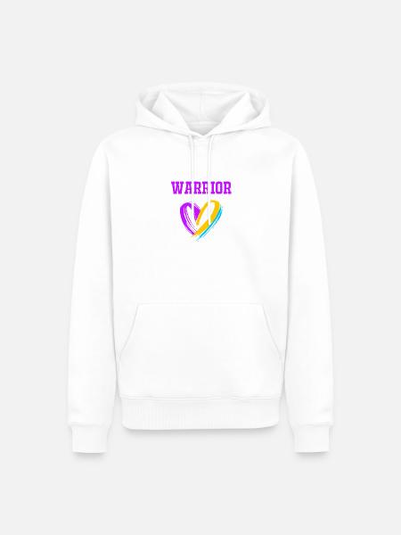Blasenkrebs Krebs Blase - Männer Premium Bio Hoodie - Weiß