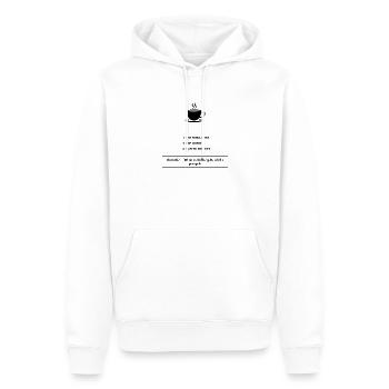 Kaffe - Männer Premium Bio Hoodie - Weiß - Vorne - Nico (187cm)