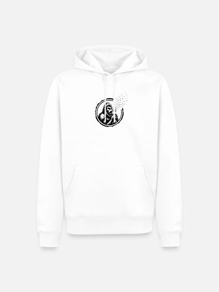 Bigfoot und Löwenzahn - Männer Premium Bio Hoodie - Weiß