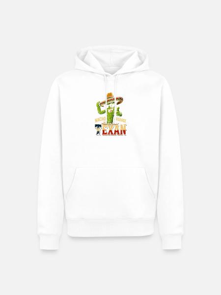 Nacho Average Texan Cactus - Männer Premium Bio Hoodie - Weiß
