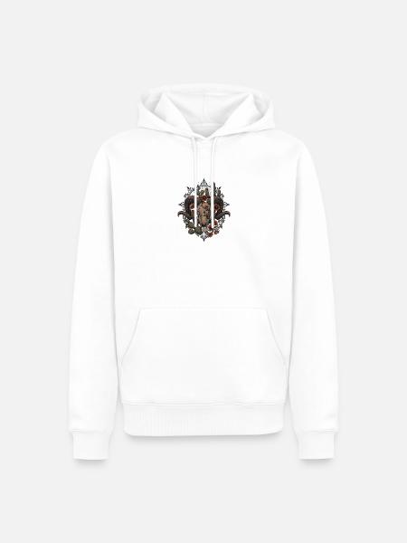 Mix Desert Skull Art - Männer Premium Bio Hoodie - Weiß