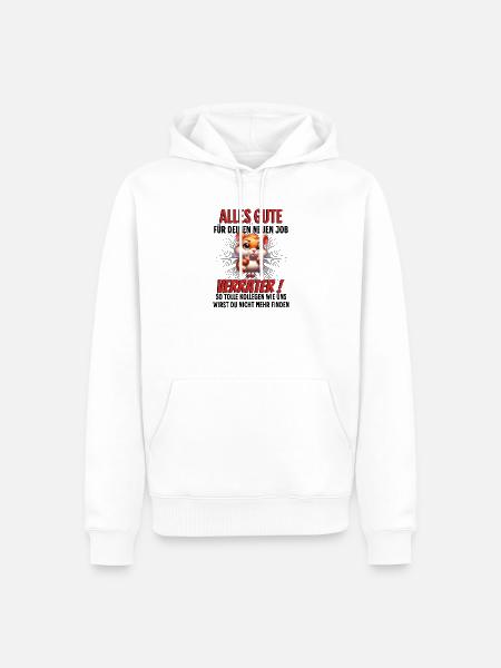 Kollegen Abschied - Männer Premium Bio Hoodie - Weiß