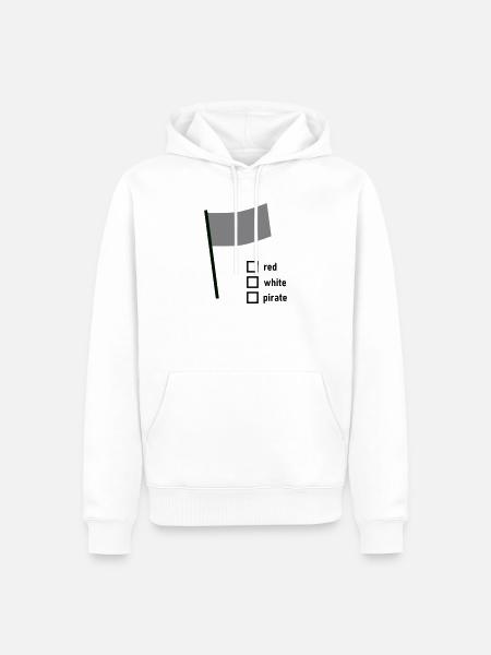 Flag - Männer Premium Bio Hoodie - Weiß