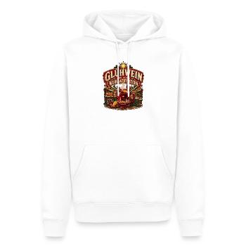 Glühwein ist mein Weihnachtsstern Weihnachtsmarkt - Männer Premium Bio Hoodie - Weiß - Vorne - Nico (187cm)