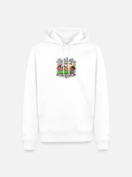 Erzieherin in Ausbildung - Männer Premium Bio Hoodie - Weiß