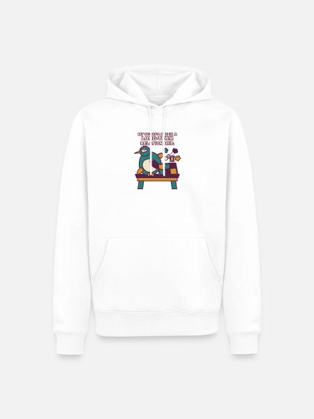 Die langfristige Liebe meiner Scraps - Männer Premium Bio Hoodie - Weiß