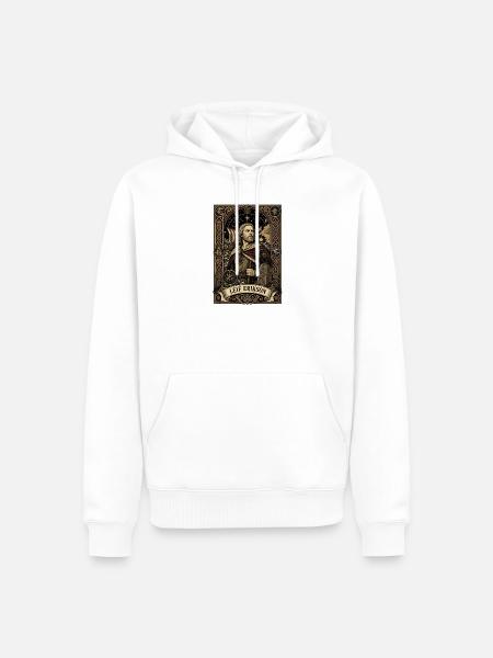 Leif Erikson Tarot - Männer Premium Bio Hoodie - Weiß