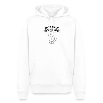 Bitte Mach Dass Es Endet Lustige Ente Entenhumor - Männer Premium Bio Hoodie - Weiß - Vorne - Nico (187cm)