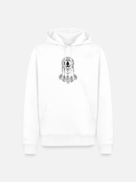 Indianer Ureinwohner Traumfänger Western - Männer Premium Bio Hoodie - Weiß