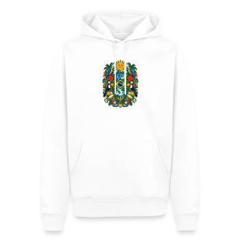 Brasilien | Amazonas, Tukane & Samba - Männer Premium Bio Hoodie - Weiß - Vorne - Nico (187cm)