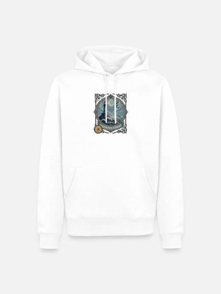 Haunted Coast Leuchtturm Küste - Männer Premium Bio Hoodie - Weiß