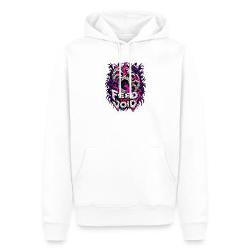 Füttere die Leere Schädelflammen - Männer Premium Bio Hoodie - Weiß - Vorne - Nico (187cm)
