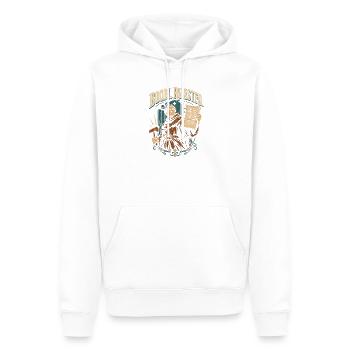 Boom Geröstet - Männer Premium Bio Hoodie - Weiß - Vorne - Nico (187cm)
