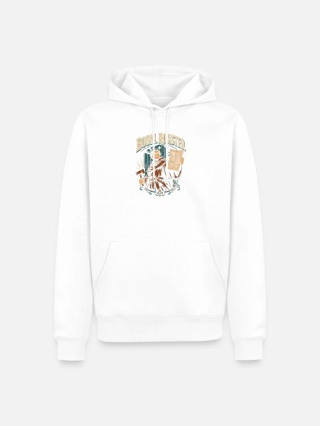 Boom Geröstet - Männer Premium Bio Hoodie - Weiß