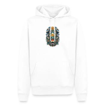 Ägypten | Pyramiden, Horus & Nil - Männer Premium Bio Hoodie - Weiß - Vorne - Nico (187cm)