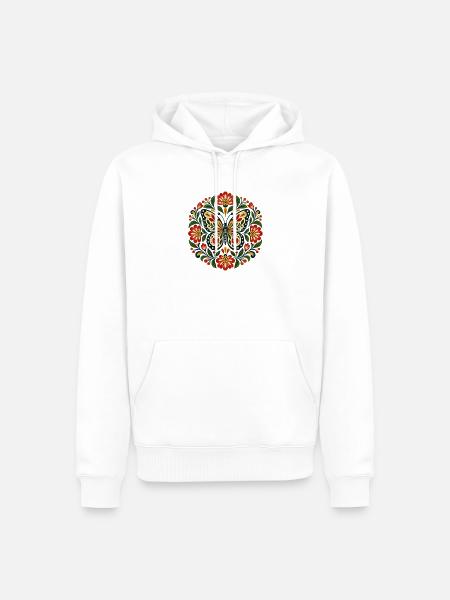 Schmetterlinge Schöner Schmetterling - Männer Premium Bio Hoodie - Weiß