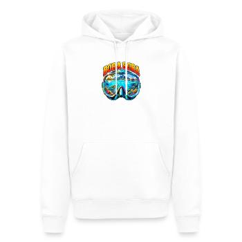 Bora Bora Französisch Polynesien Tauchen Schnorche - Männer Premium Bio Hoodie - Weiß - Vorne - Nico (187cm)