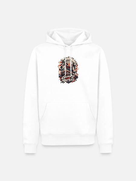 Wächter Monster Was Zählt - Männer Premium Bio Hoodie - Weiß