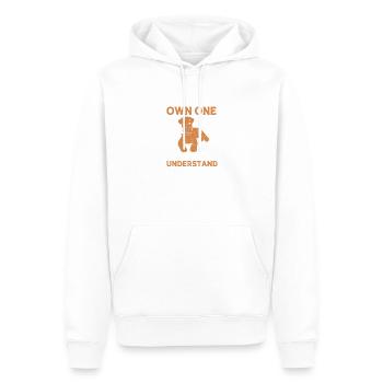 Airedale Terrier - Männer Premium Bio Hoodie - Weiß - Vorne - Nico (187cm)