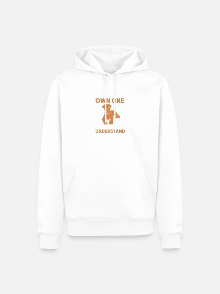 Airedale Terrier - Männer Premium Bio Hoodie - Weiß