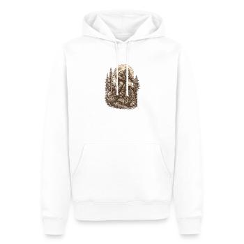  Bigfoot Riding Dirt Bike Motocross Sasquatch - Männer Premium Bio Hoodie - Weiß - Vorne - Nico (187cm)