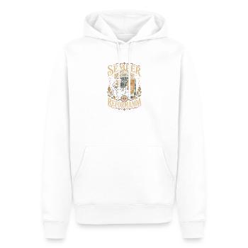 Semper Reformanda - Männer Premium Bio Hoodie - Weiß - Vorne - Nico (187cm)