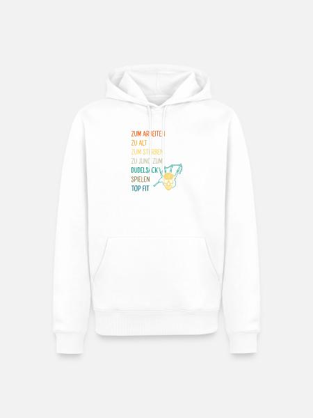 Dudelsackspieler Dudelsack Männer Geschenk - Männer Premium Bio Hoodie - Weiß