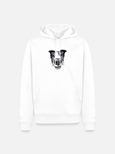 Border Collie - Männer Premium Bio Hoodie - Weiß
