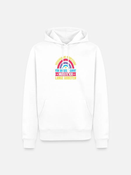 Erzieherin Im Ruhestand Kindergärtnerin - Männer Premium Bio Hoodie - Weiß