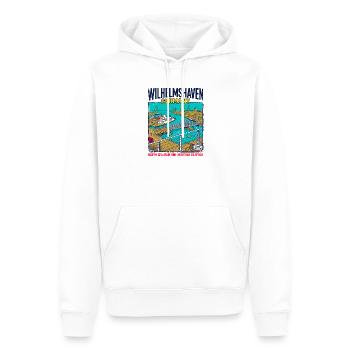 City Wilhelmshaven Germany North Sea Maritime - Männer Premium Bio Hoodie - Weiß - Vorne - Nico (187cm)