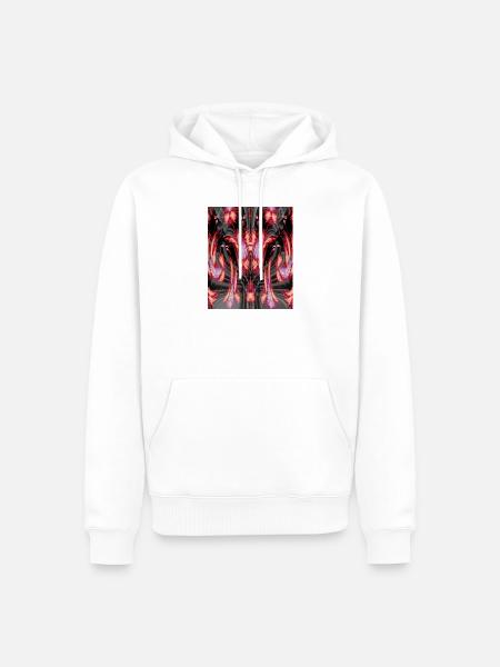 Tor zur creativen Feuerwelt - Männer Premium Bio Hoodie - Weiß