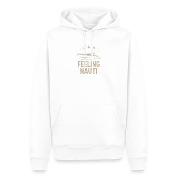  Feeling Nauti Yacht Bootfahren Und Nautisches - Männer Premium Bio Hoodie - Weiß - Vorne - Nico (187cm)