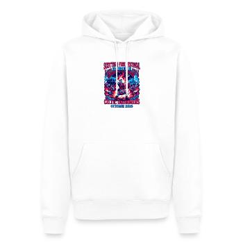 Scottish Fire Festival Edinburgh Celtic Drummers - Männer Premium Bio Hoodie - Weiß - Vorne - Nico (187cm)