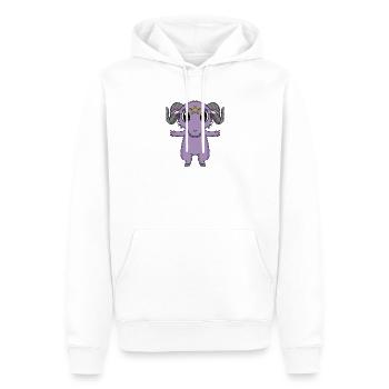 Satan Ziege Motiv - Männer Premium Bio Hoodie - Weiß - Vorne - Nico (187cm)