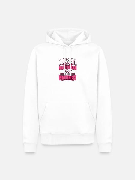 Zahnmedizinische Fachangestellte - Männer Premium Bio Hoodie - Weiß