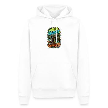 Mud Sweat and Gears Motocross Illustration - Männer Premium Bio Hoodie - Weiß - Vorne - Nico (187cm)